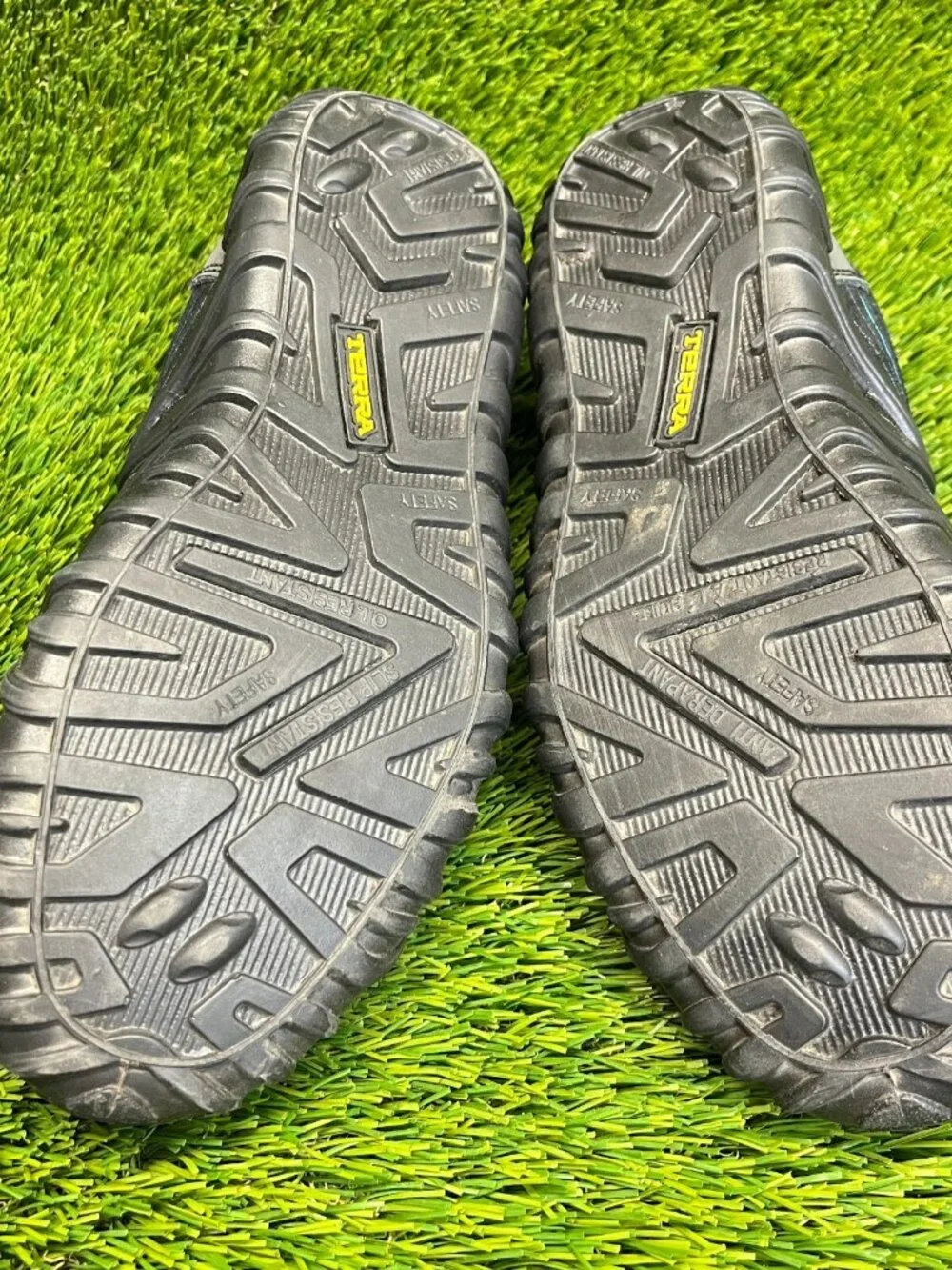 Terra‎ Spider Womens Size 7.5 Black Gray Outdoor Composite Toe Safety Work Shoes